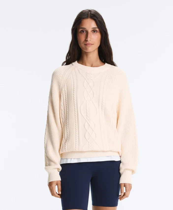 100% Cotton Cable Knit Jumper 100% Cotton Cable Knit Jumper