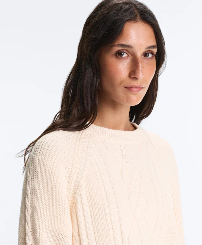 100% Cotton Cable Knit Jumper 100% Cotton Cable Knit Jumper
