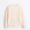 100% Cotton Cable Knit Jumper 100% Cotton Cable Knit Jumper