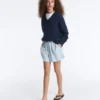 100% Cotton Cable Knit V-Neck Jumper 100% Cotton Cable Knit V-Neck Jumper