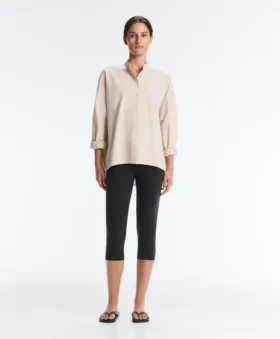100% Cotton Stand-Up Collar Shirt