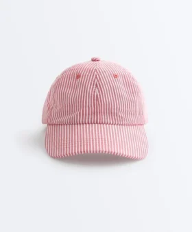 100% Cotton Striped Cap