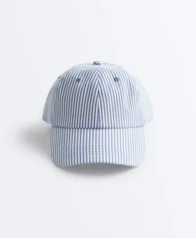 100% Cotton Striped Cap