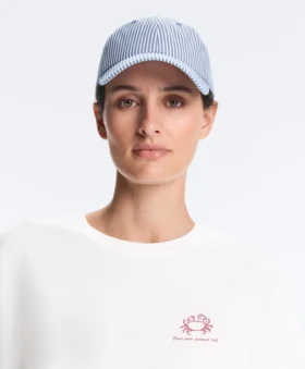 100% Cotton Striped Cap