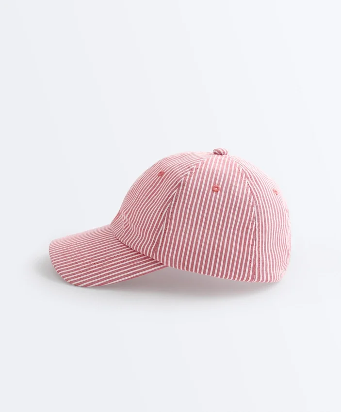 100% Cotton Striped Cap 100% Cotton Striped Cap