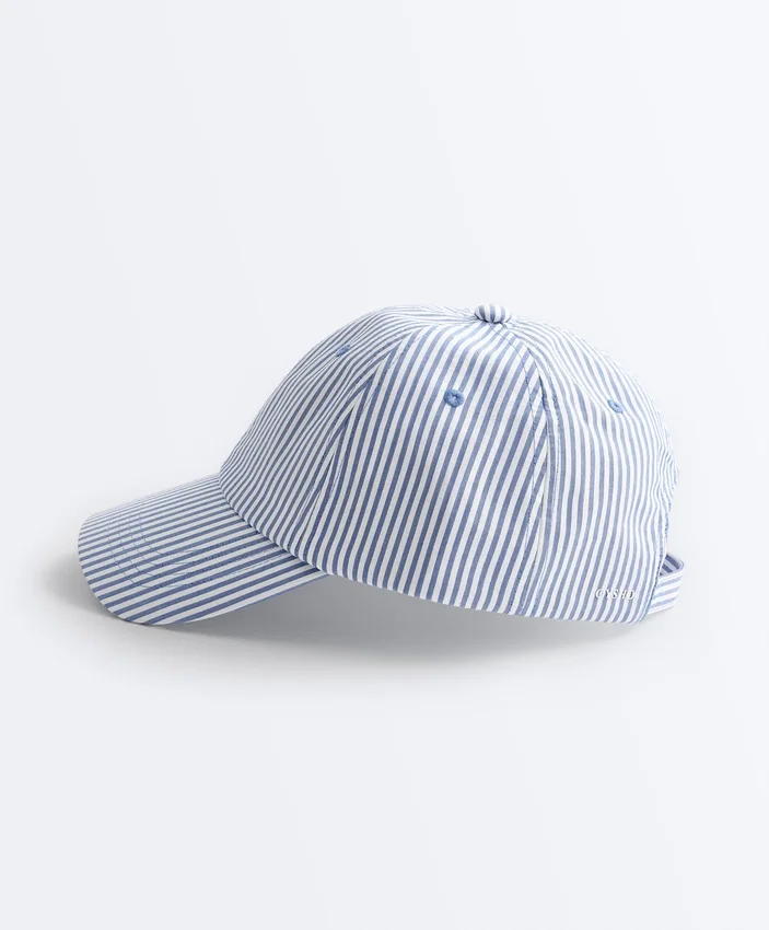 100% Cotton Striped Cap 100% Cotton Striped Cap