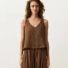 100% Cotton V-Neck Strappy Top 100% Cotton V-Neck Strappy Top