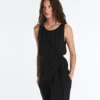 100% Cupro Sleeveless Top with Scarf 100% Cupro Sleeveless Top with Scarf