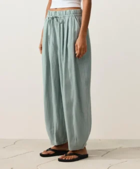 100% Linen Balloon Trousers