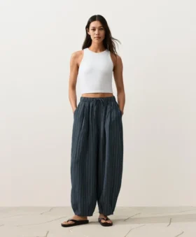 100% Linen Balloon Trousers