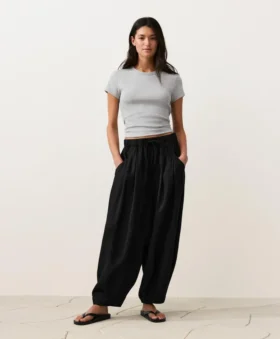 100% Linen Balloon Trousers