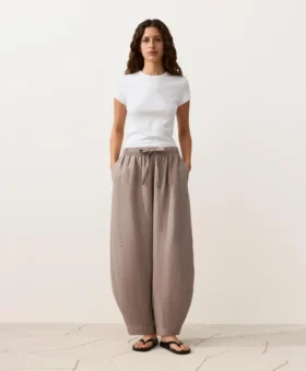 100% Linen Balloon Trousers