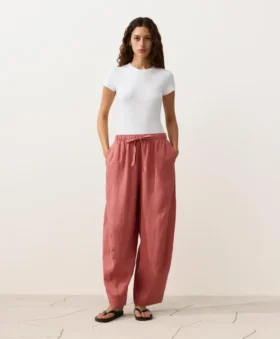 100% Linen Balloon Trousers