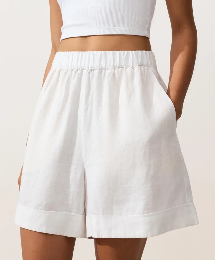 100% Linen Bermuda Shorts 100% Linen Bermuda Shorts