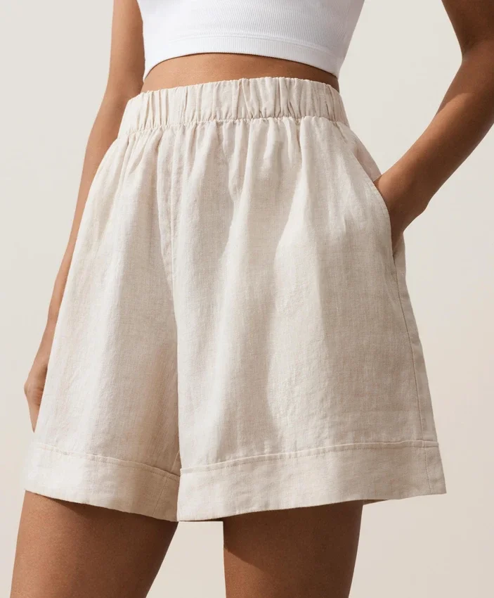 100% Linen Bermuda Shorts 100% Linen Bermuda Shorts