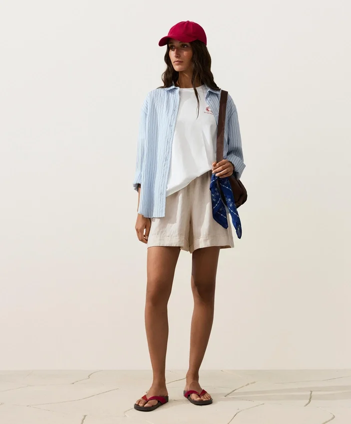 100% Linen Bermuda Shorts 100% Linen Bermuda Shorts