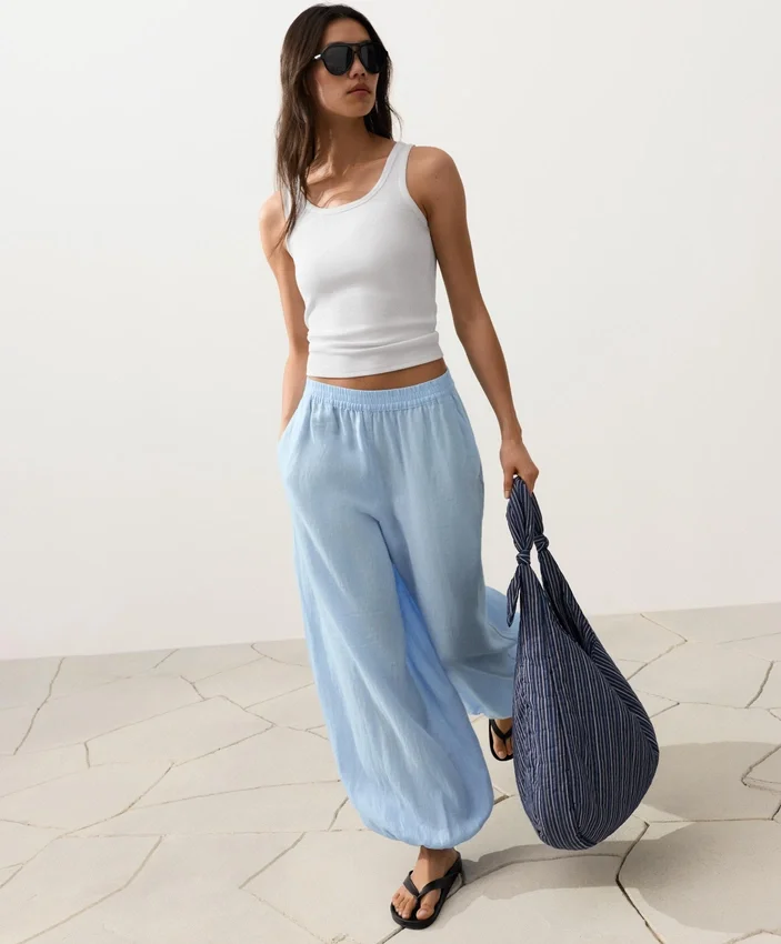 100% Linen Bloomer Trousers 100% Linen Bloomer Trousers