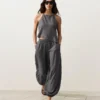 100% Linen Bloomer Trousers
