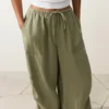 100% Linen Cargo Bloomer Trousers