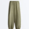 100% Linen Cargo Bloomer Trousers