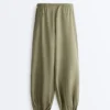 100% Linen Cargo Bloomer Trousers