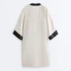 100% Linen Contrast Kaftan 100% Linen Contrast Kaftan