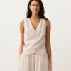 100% Linen Crossover Top 100% Linen Crossover Top
