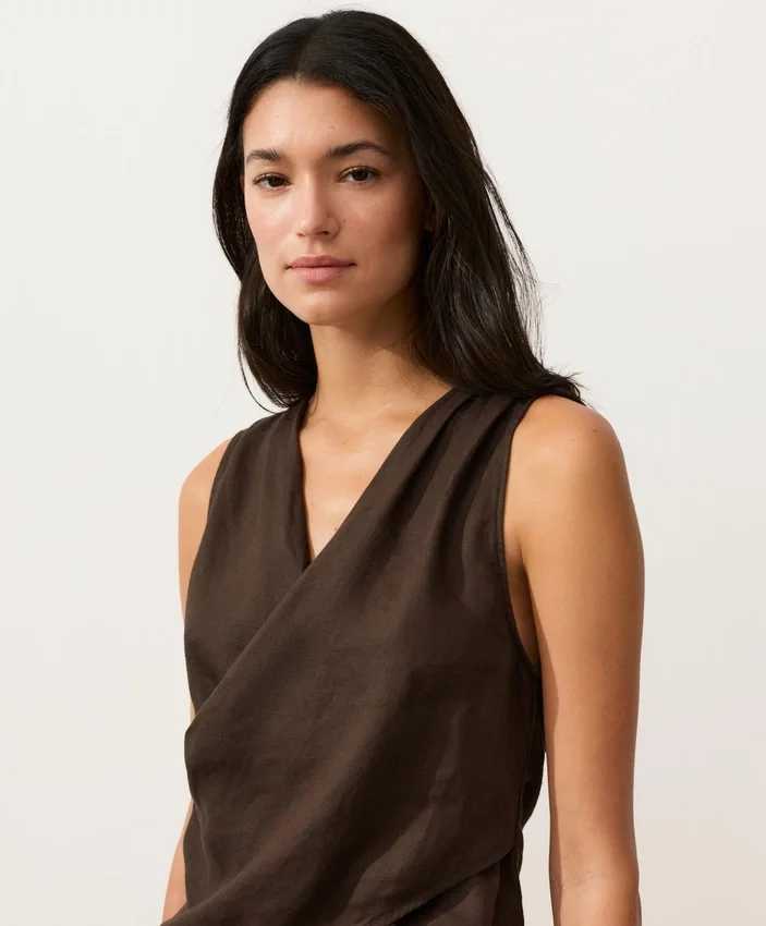 100% Linen Crossover Top 100% Linen Crossover Top