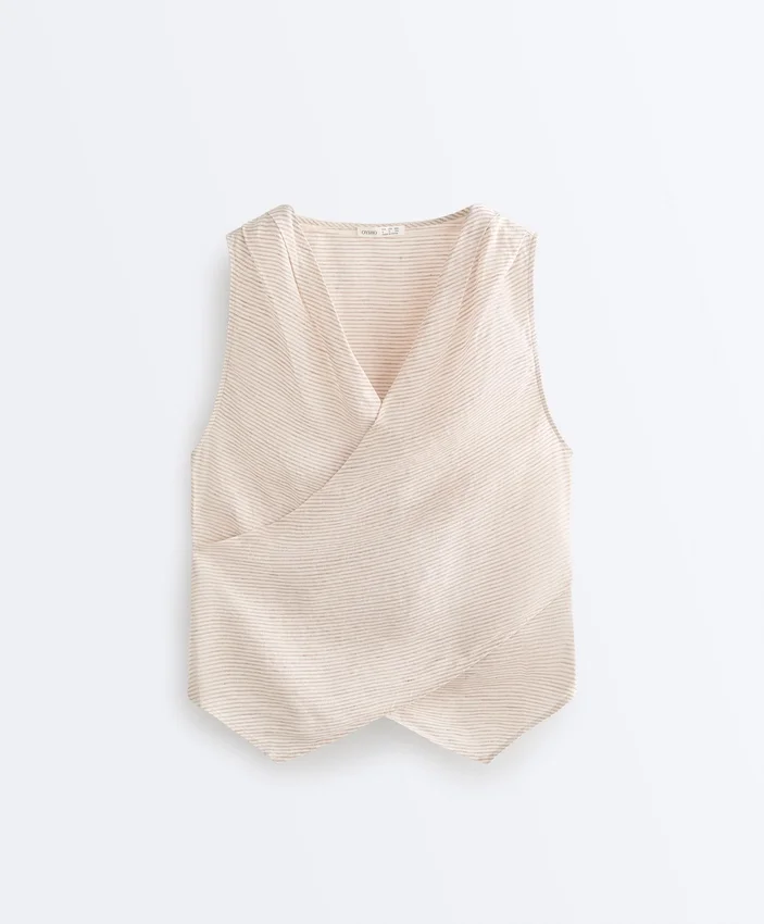 100% Linen Crossover Top 100% Linen Crossover Top