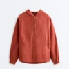 100% Linen Hooded Jacket 100% Linen Hooded Jacket