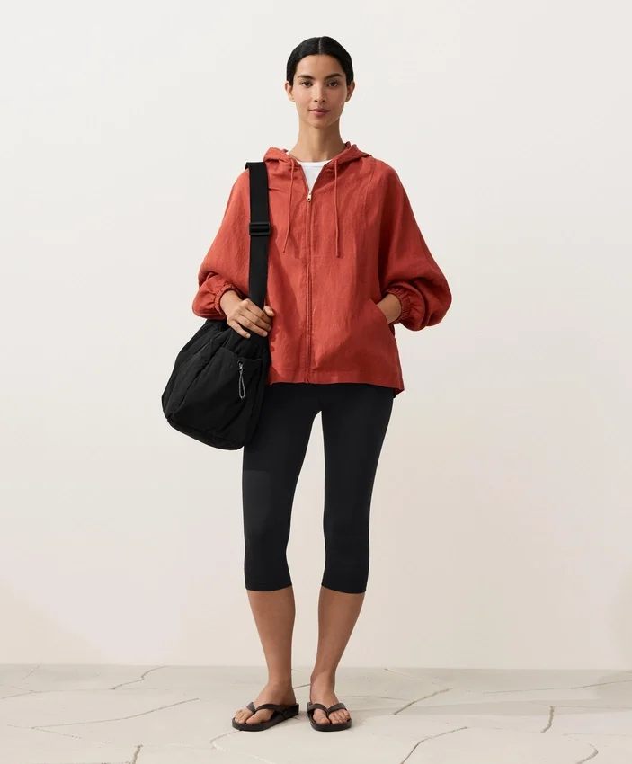 100% Linen Hooded Jacket 100% Linen Hooded Jacket