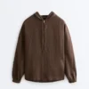 100% Linen Hooded Jacket 100% Linen Hooded Jacket