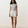 100% Linen Mid-Rise Shorts