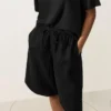 100% Linen Midi Bermuda Shorts