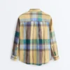 100% Linen Regular Check Shirt 100% Linen Regular Check Shirt
