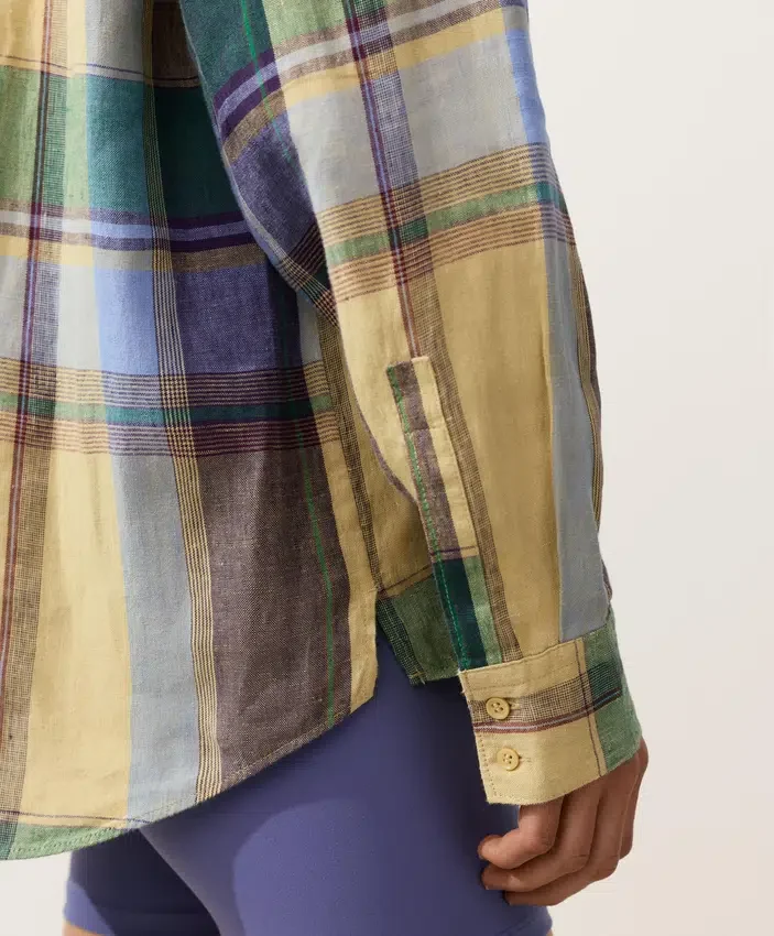 100% Linen Regular Check Shirt 100% Linen Regular Check Shirt