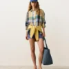 100% Linen Regular Check Shirt 100% Linen Regular Check Shirt