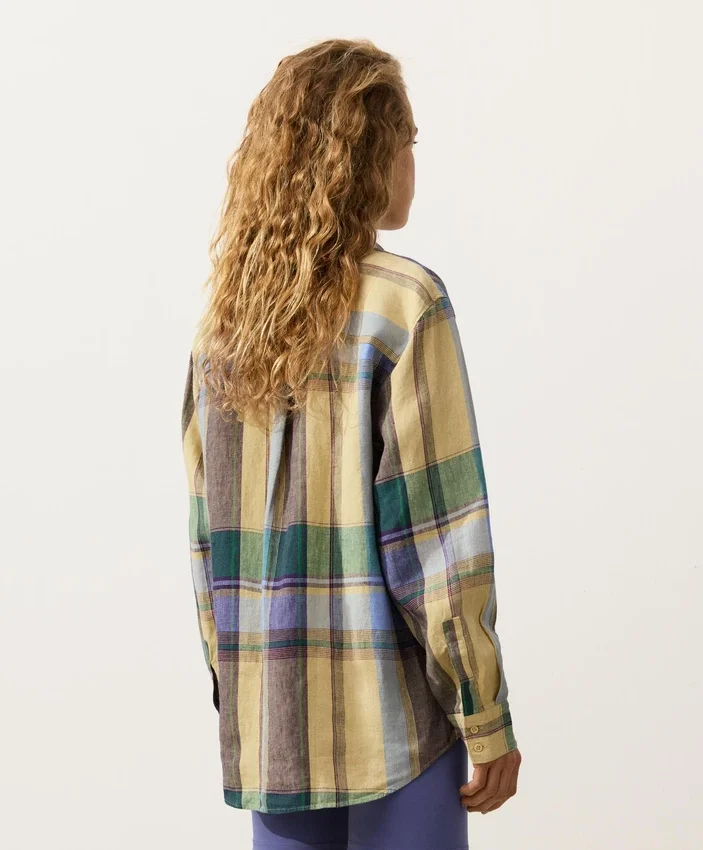 100% Linen Regular Check Shirt 100% Linen Regular Check Shirt