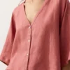 100% Linen Short-Sleeve Shirt 100% Linen Short-Sleeve Shirt