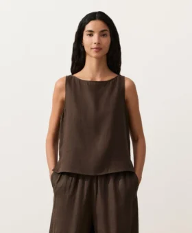 100% Linen Square Top