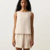 100% Linen Square Top 100% Linen Square Top