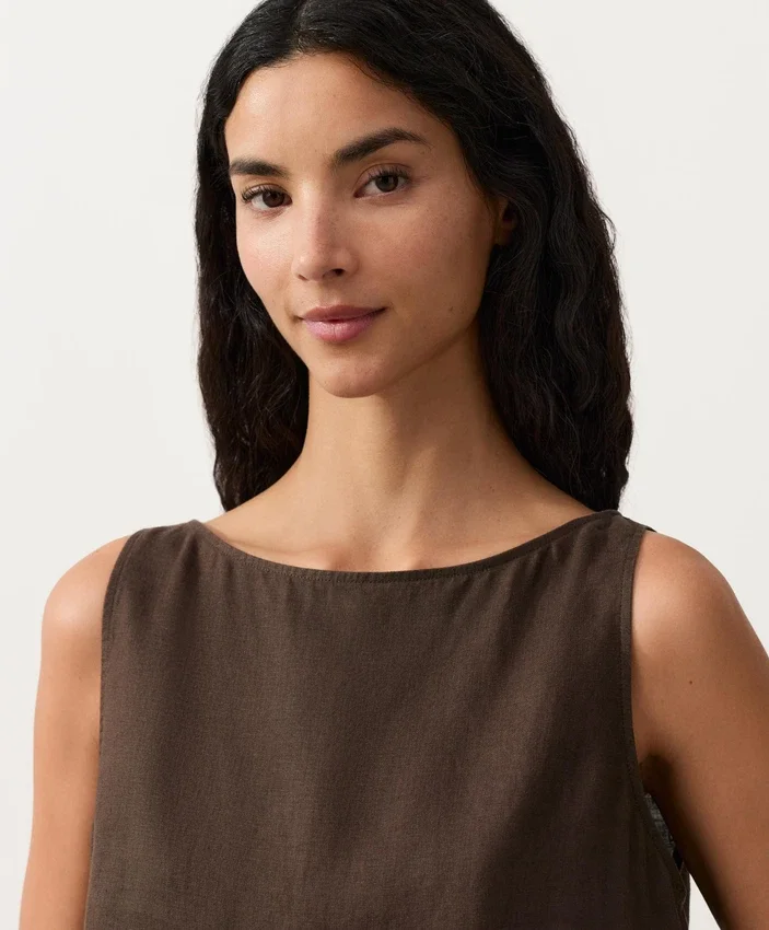 100% Linen Square Top 100% Linen Square Top