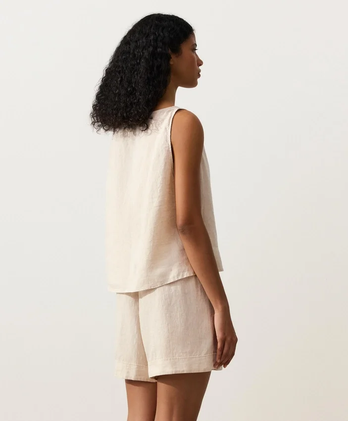 100% Linen Square Top 100% Linen Square Top