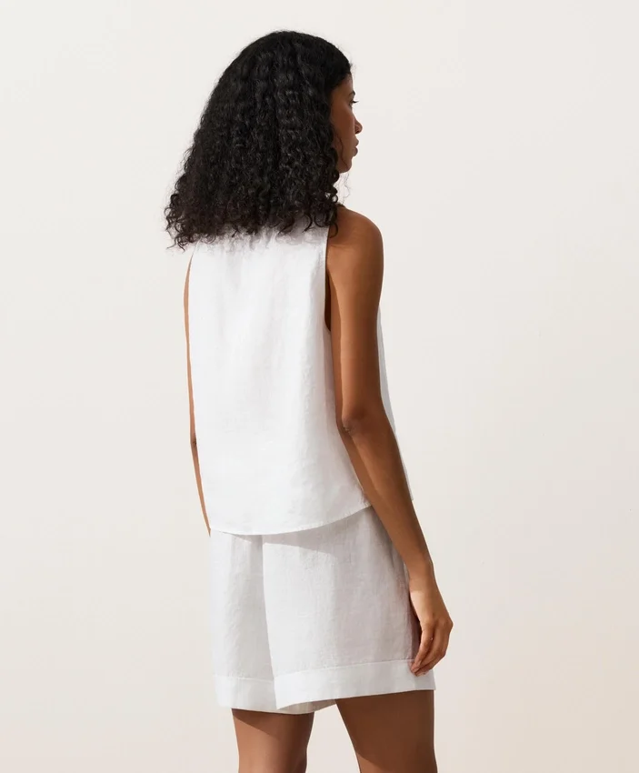 100% Linen Square Top 100% Linen Square Top