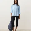 100% Linen Stand-Up Collar Shirt 100% Linen Stand-Up Collar Shirt
