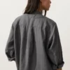 100% Linen Stand-Up Collar Shirt 100% Linen Stand-Up Collar Shirt