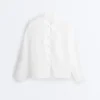 100% Linen Stand-Up Collar Shirt 100% Linen Stand-Up Collar Shirt