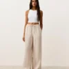 100% Linen Straight-Leg Trousers 100% Linen Straight-Leg Trousers