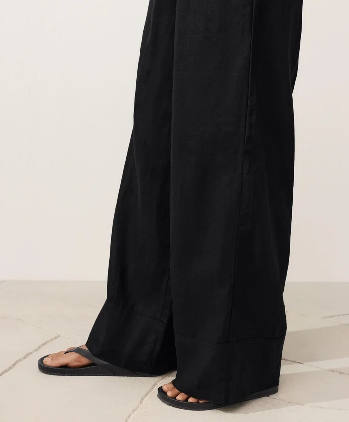 100% Linen Straight-Leg Trousers 100% Linen Straight-Leg Trousers