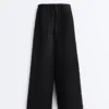 100% Linen Straight-Leg Trousers 100% Linen Straight-Leg Trousers